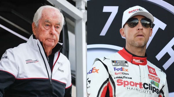 Denny Hamlin is questioning the quick comeback of the Wood Brothers team and is closely examining their suspicious partnership with Roger Penske.