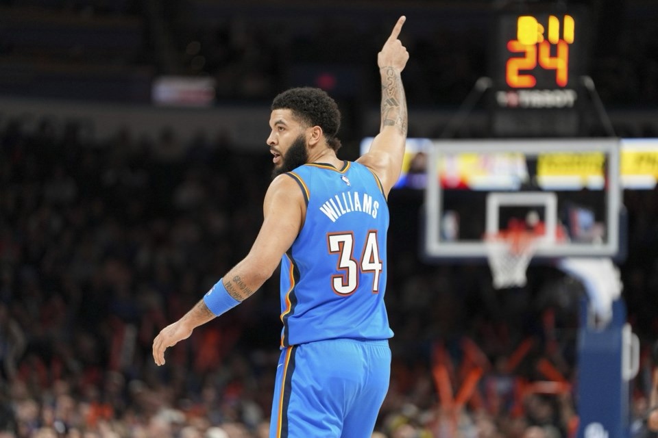 Jaylin Williams’ triple-double leads the undermanned Thunder to a smooth 133-100 victory over the 76ers.